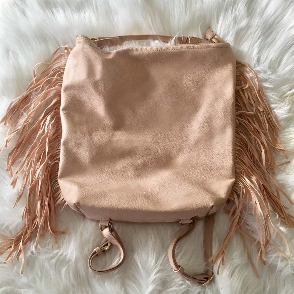 Blush boho backpack/bag